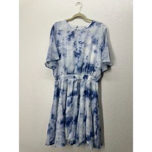 XXL IVY CITY CO In the Clouds flowy mini spring dress NWT